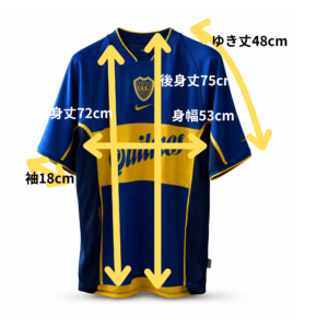 ボカ・ジュニアーズ 2001 ホーム 日本限定モデル NIKE リケルメ期 Boca 