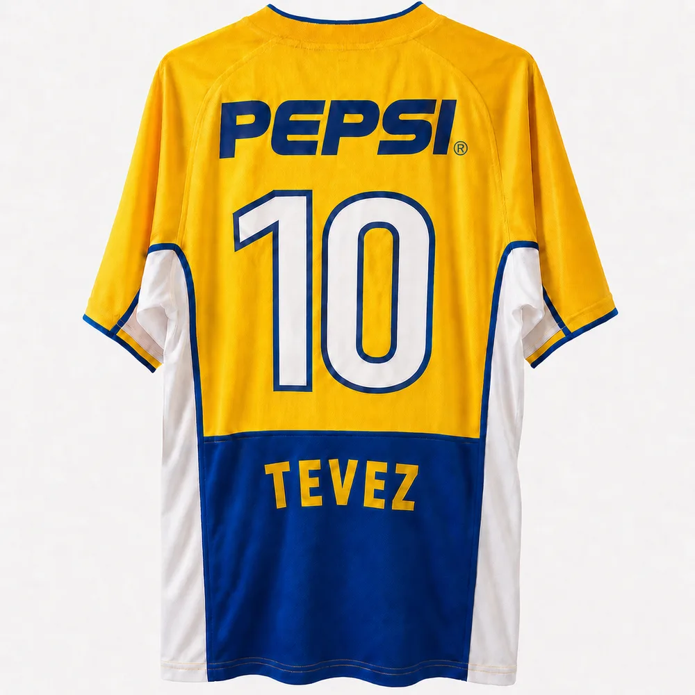 ボカ・ジュニアーズ02-03アウェイ10TEVEZ 背面